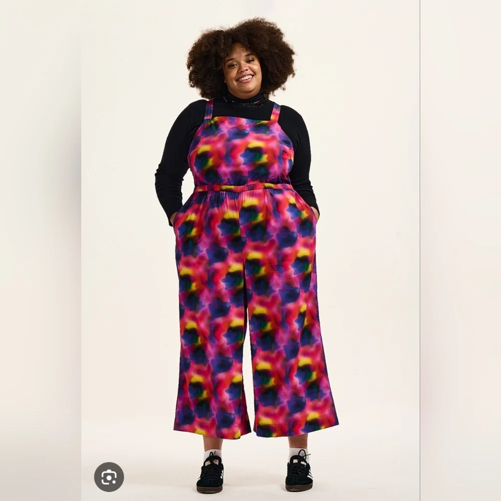 Lucy & Yak Digital Blur Tye Dye Jumpsuit - Picture 1 of 3